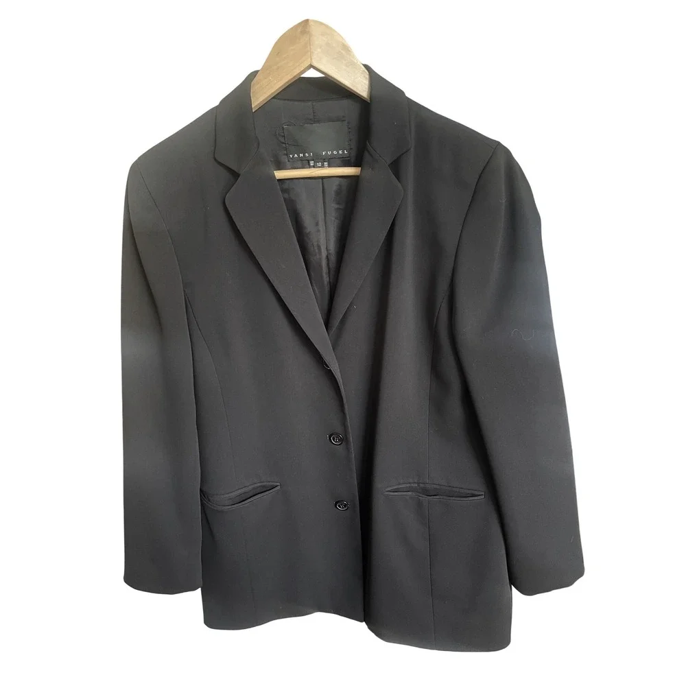 Yansi Fugel Black Work Blazer‎ Jacket 12